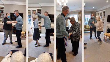 Residents at St Peters Court enjoy an afternoon of singing and dancing